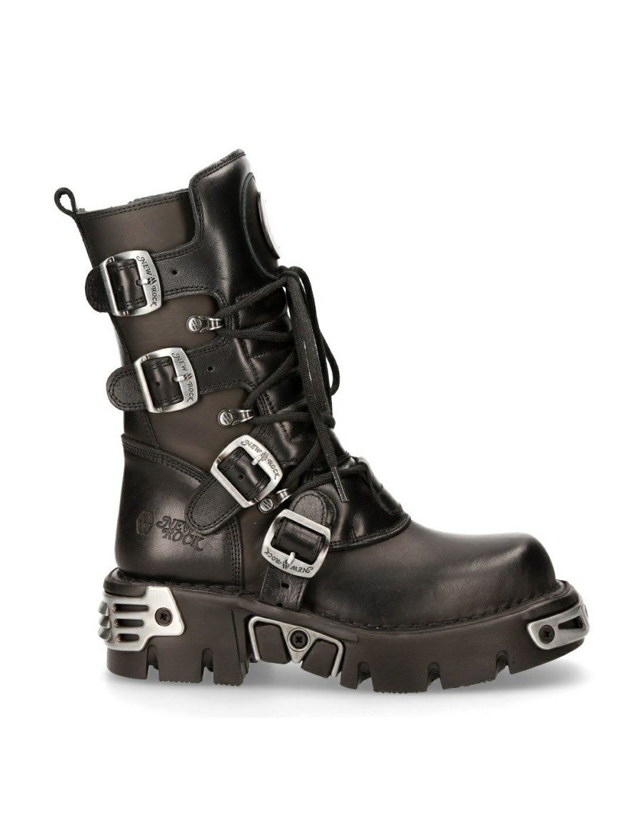 Femmes New Rock | Boot Black Reactor M-373Luna-S1