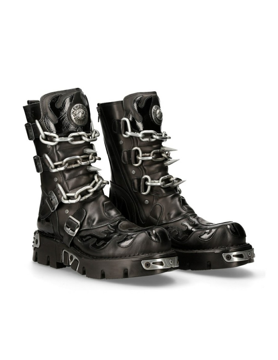 Femmes New Rock | Boot Black Reactor M-727-S5