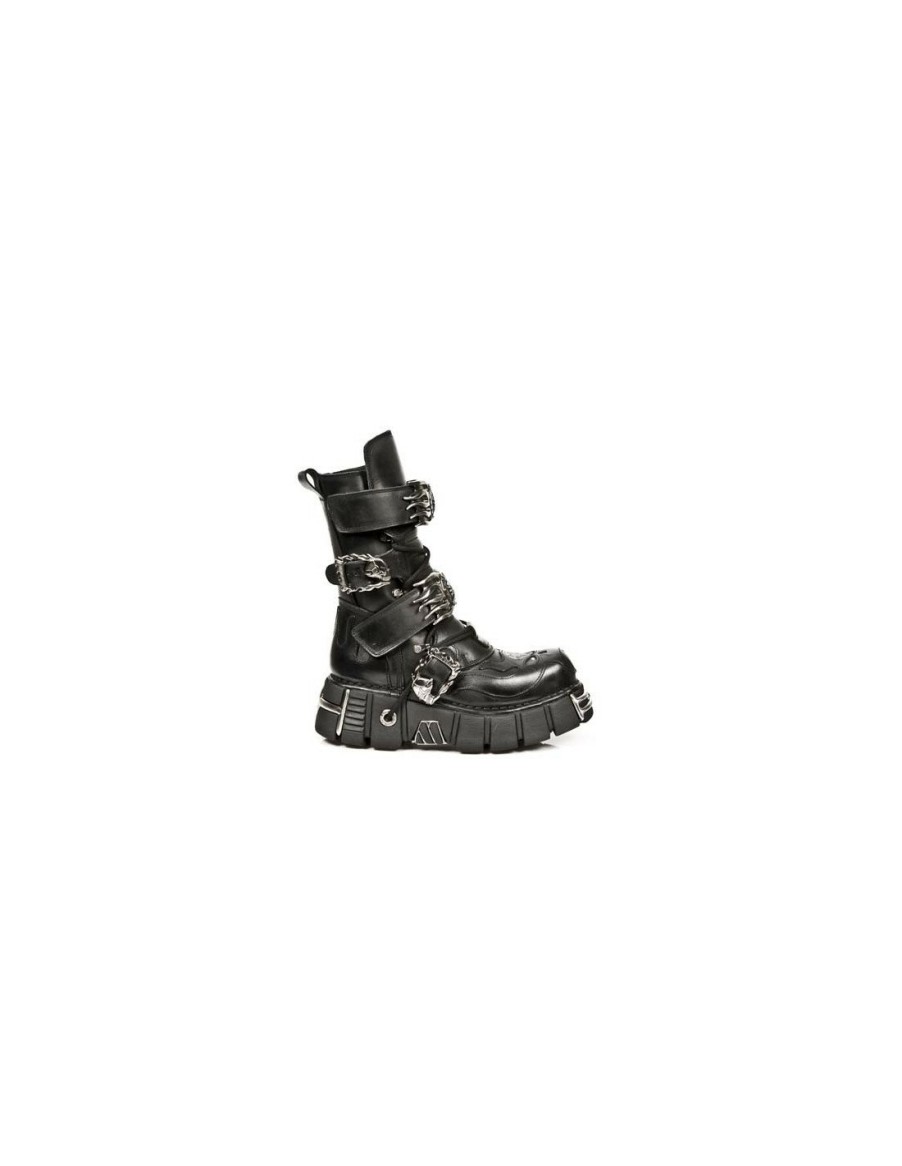 Femmes New Rock | Boot Metallic M-148-C1