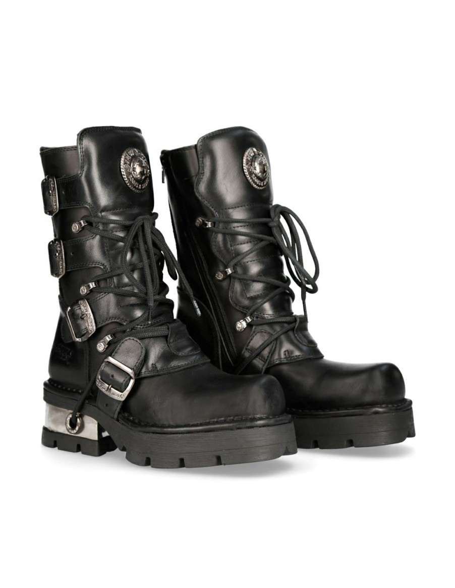 Femmes New Rock | Boot Black Planing M-373-S1