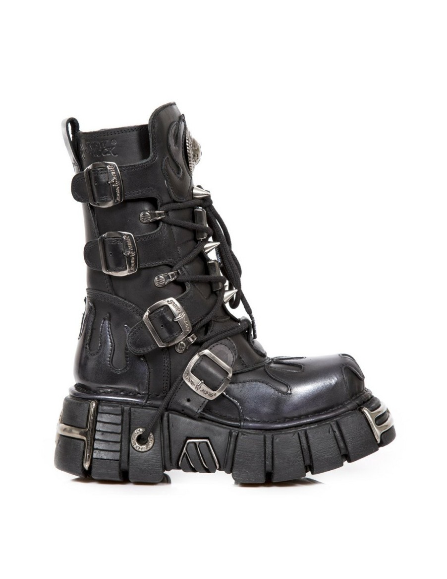 Femmes New Rock | Boot Metallic M-163-C4