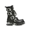 Femmes New Rock | Boot Metallic M-391Silver-C1