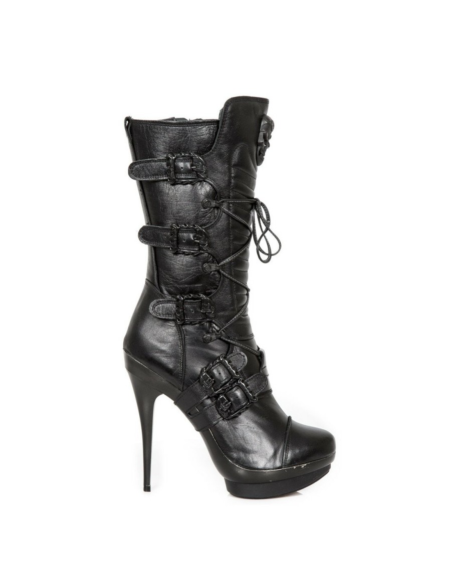 Femmes New Rock | Boot Black M-Punk078-C1