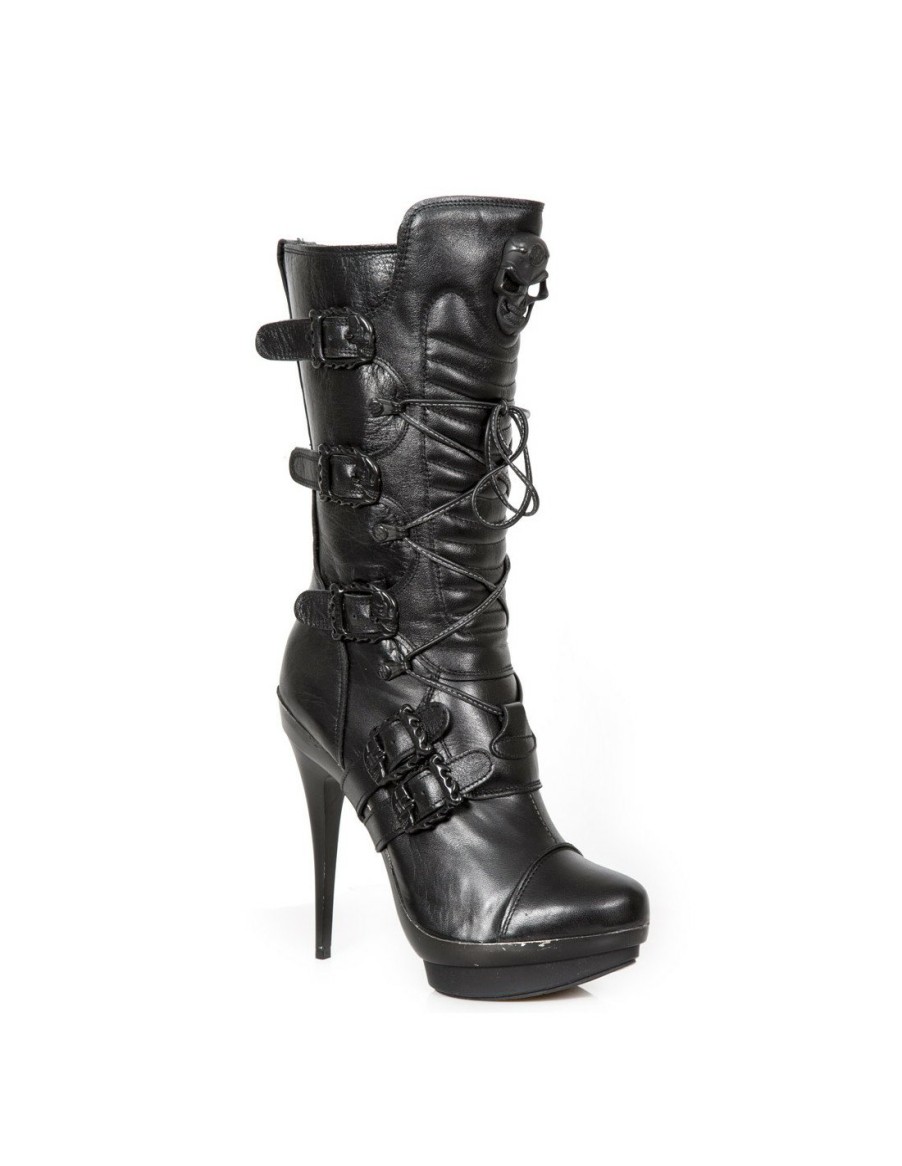 Femmes New Rock | Boot Black M-Punk078-C1