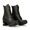 Femmes New Rock | Ankle Boot Black Neotyre With Laces M-Neotyre07X-S1