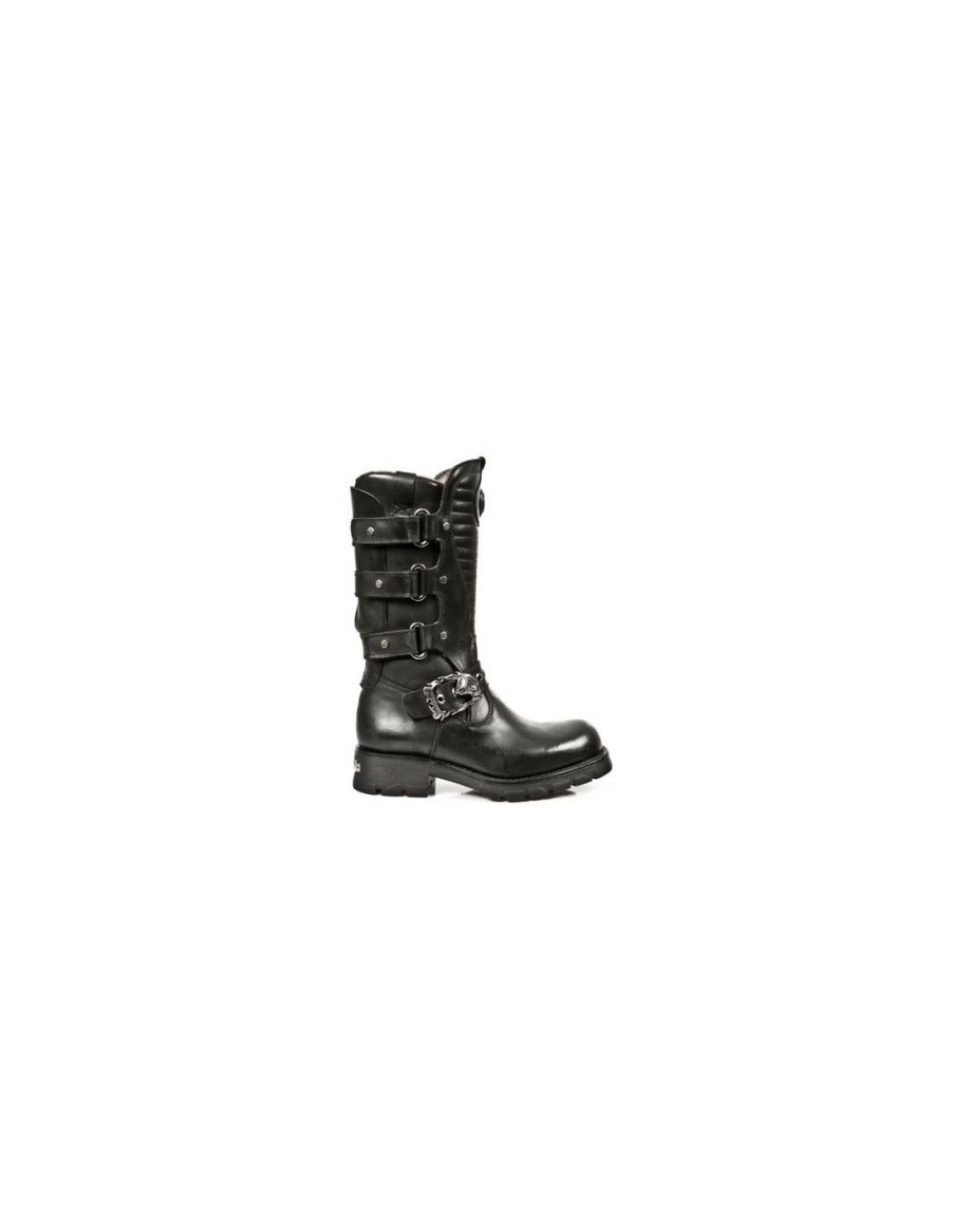 Hommes New Rock | Boot Black Motorcycle M-7604-S1