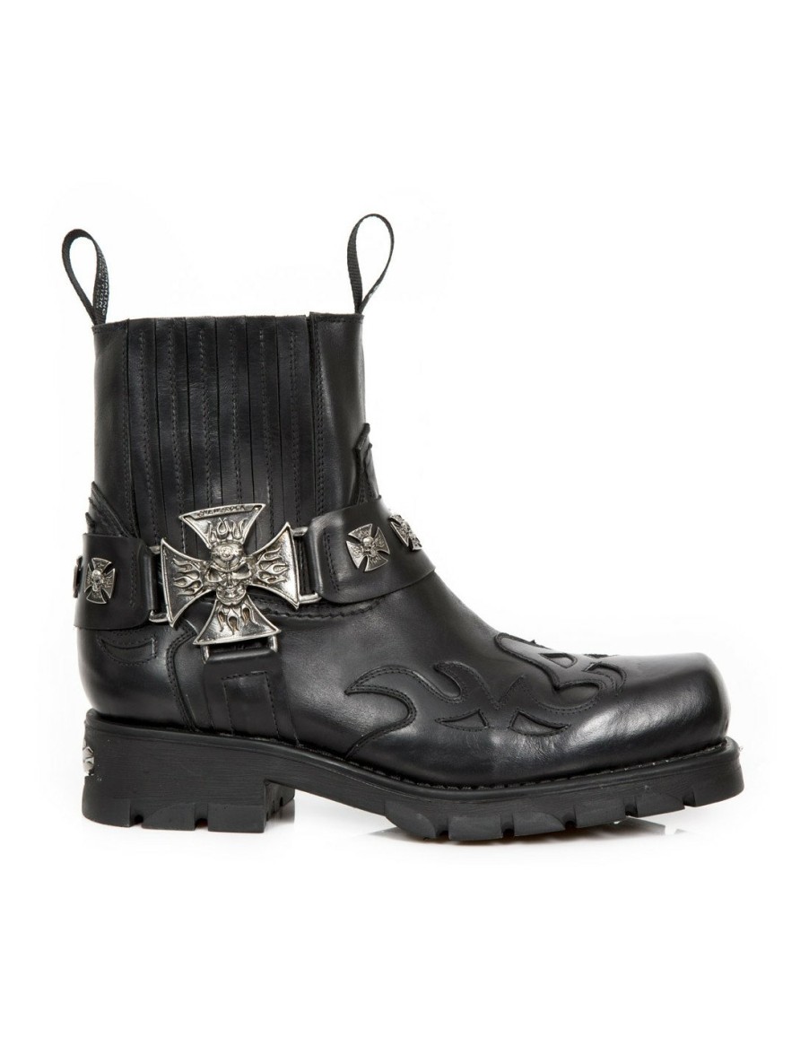 Hommes New Rock | Ankle Boot Motorcycle M-7647-C1