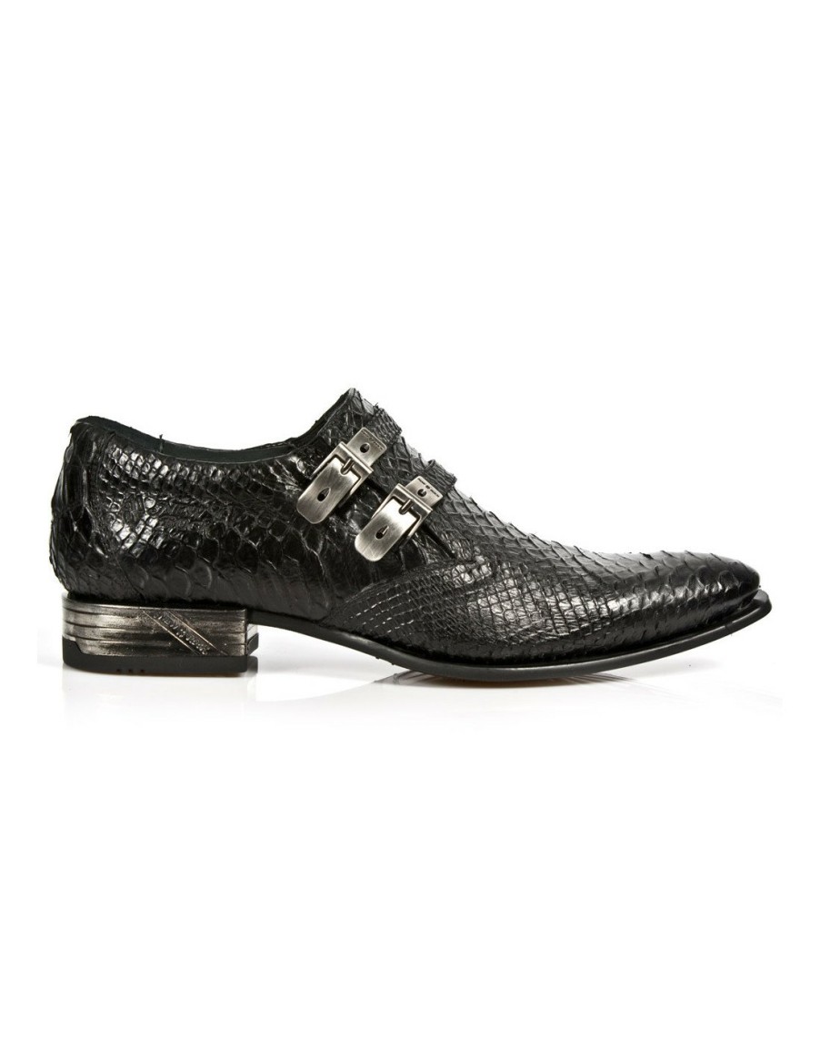 Hommes New Rock | Shoe Black Vip-1 M-2246-S31