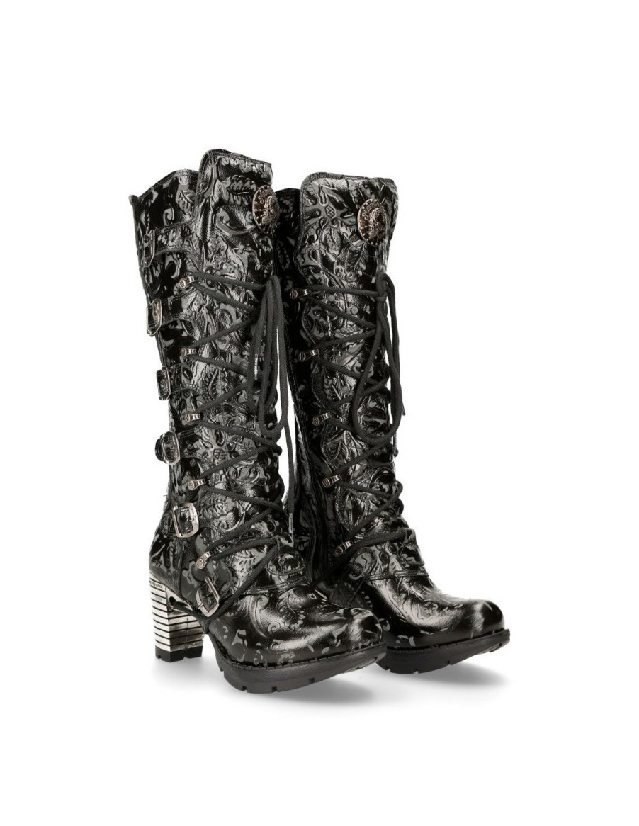 Femmes New Rock | High Boot Trail M-Tr004-C2