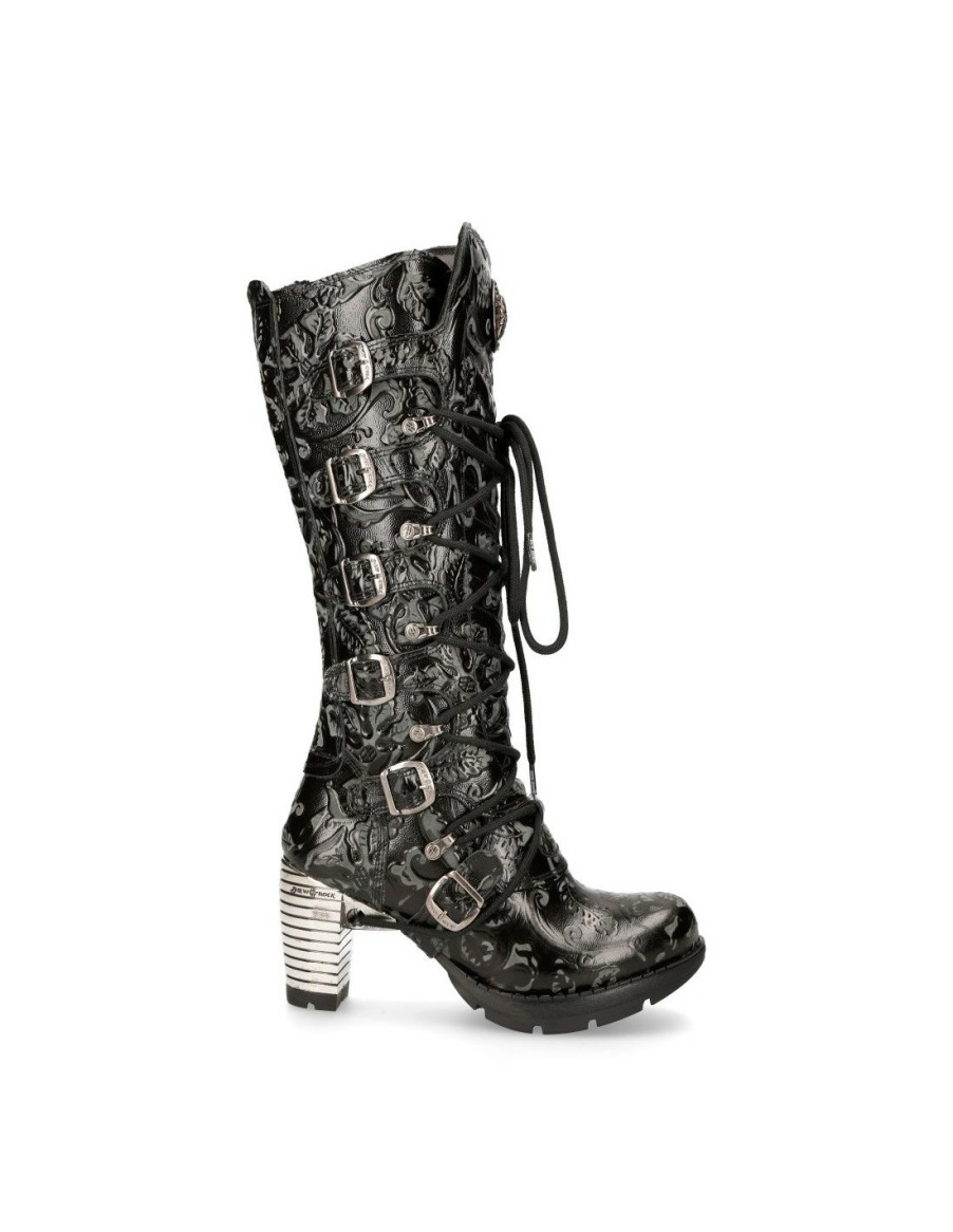 Femmes New Rock | High Boot Trail M-Tr004-C2