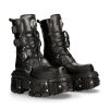 Femmes New Rock | Boot Black Imperfect M-Tank373-S1