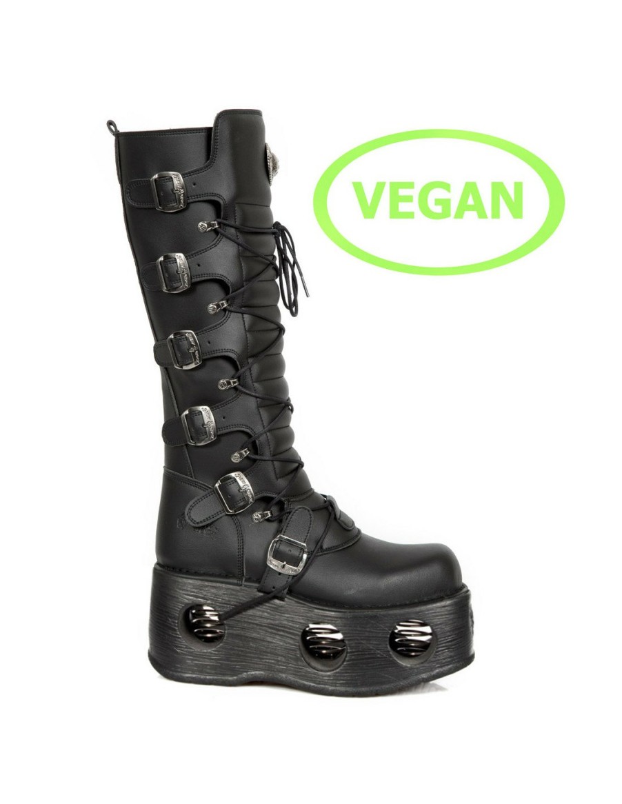 Femmes New Rock | High Boot Metallic M-272-Vc2