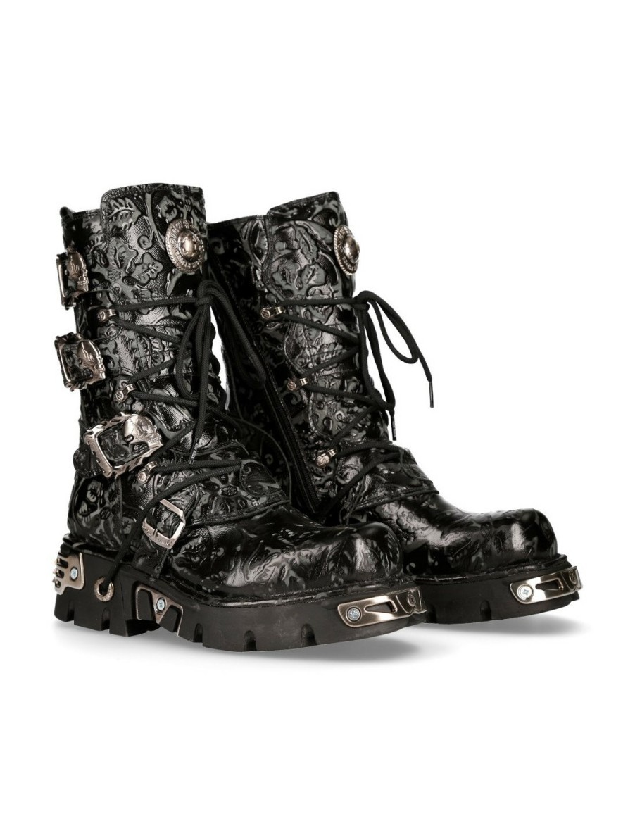 Femmes New Rock | Boot Black Reactor M-391-S4