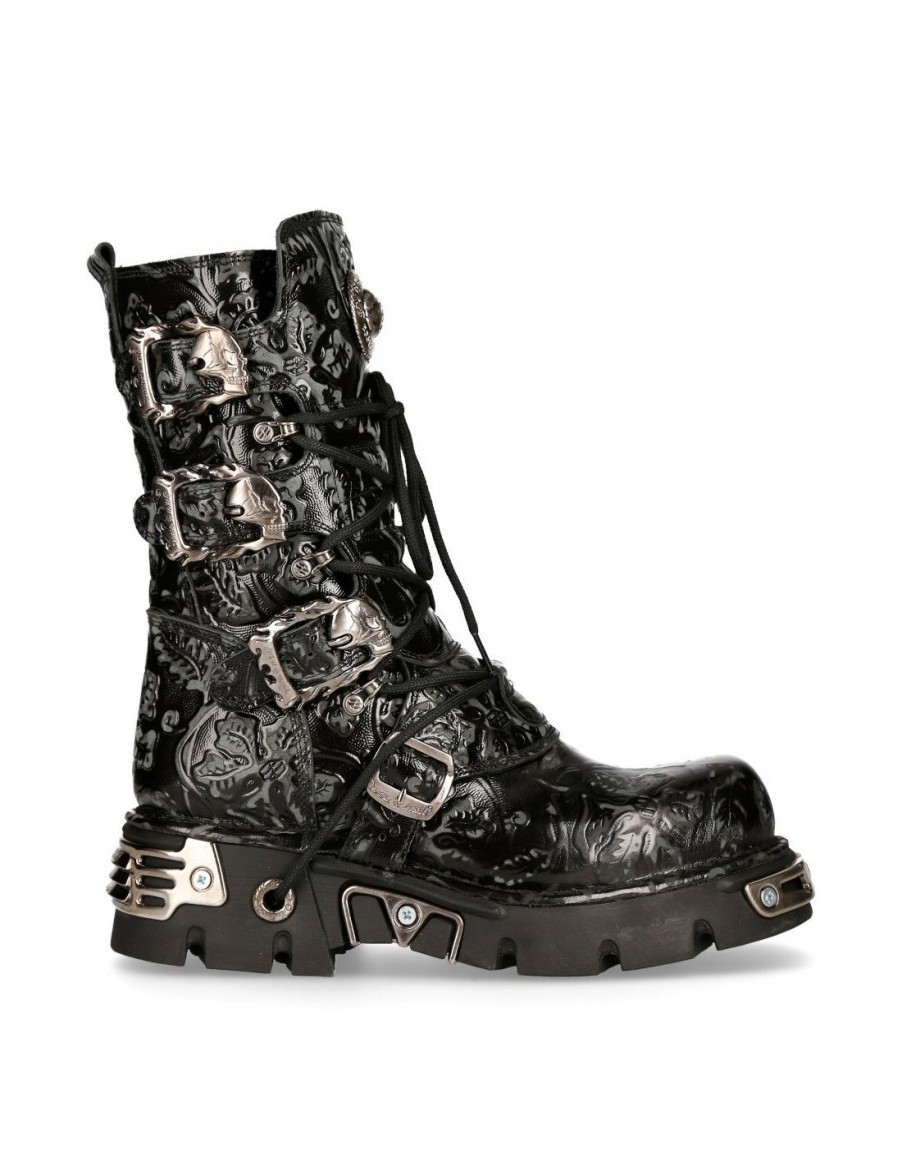 Femmes New Rock | Boot Black Reactor M-391-S4