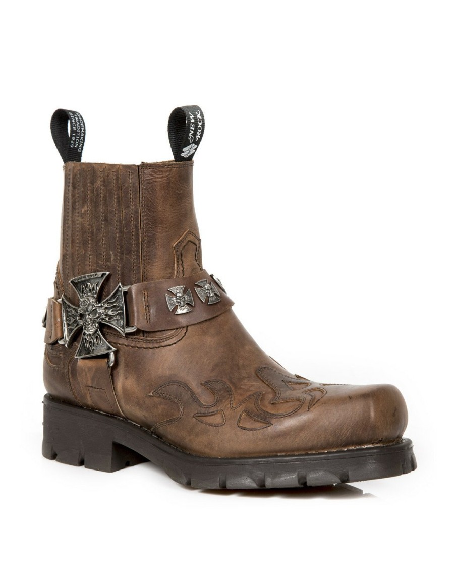 Hommes New Rock | Ankle Boot Motorcycle M-7647-C2