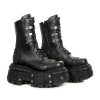 Femmes New Rock | Boot Black Imperfect M-Tank012-C1