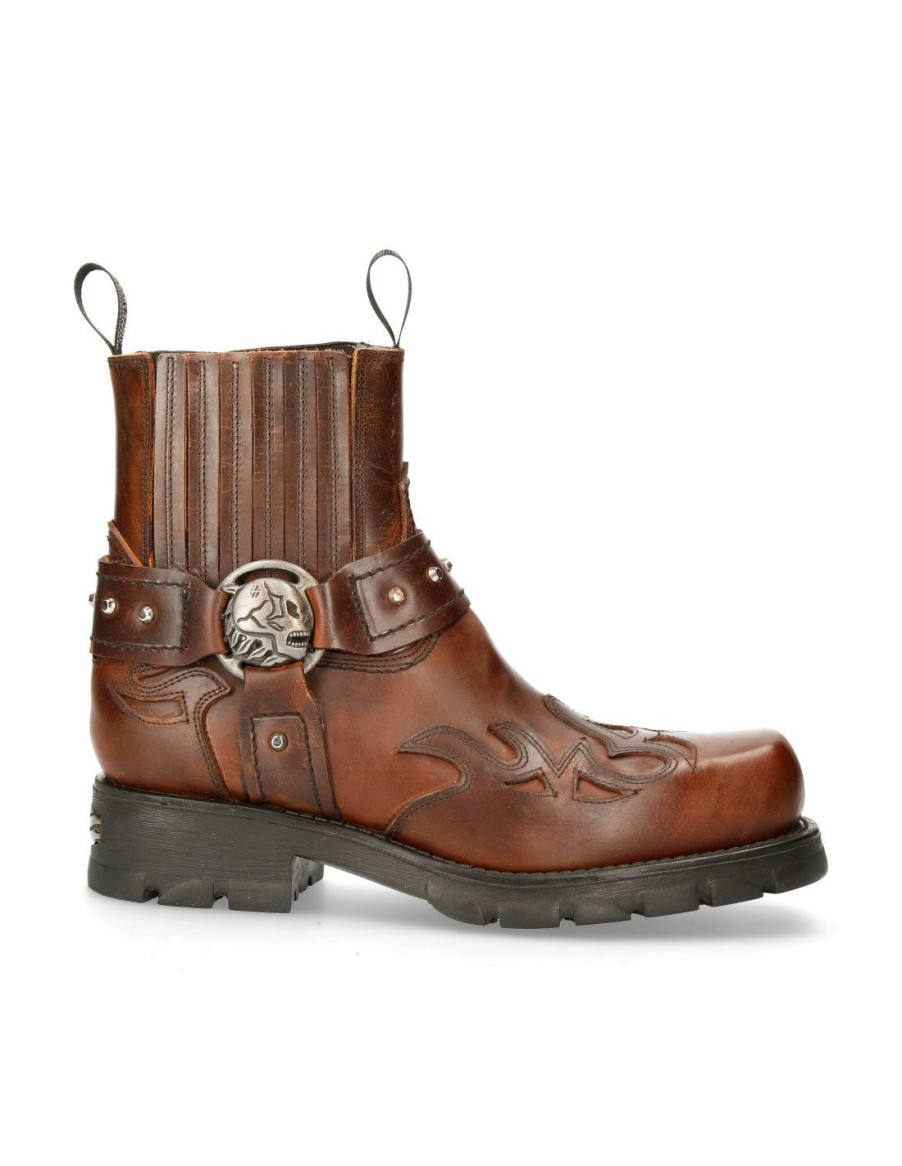 Hommes New Rock | Ankle Boot Motorcycle M-7637-C1