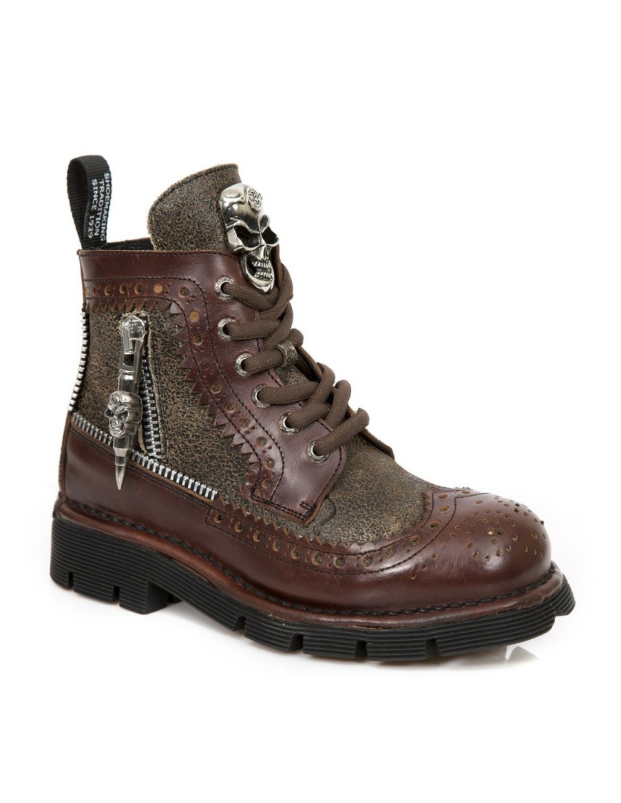 Femmes New Rock | Boot Metallic M-Newmili115-C1