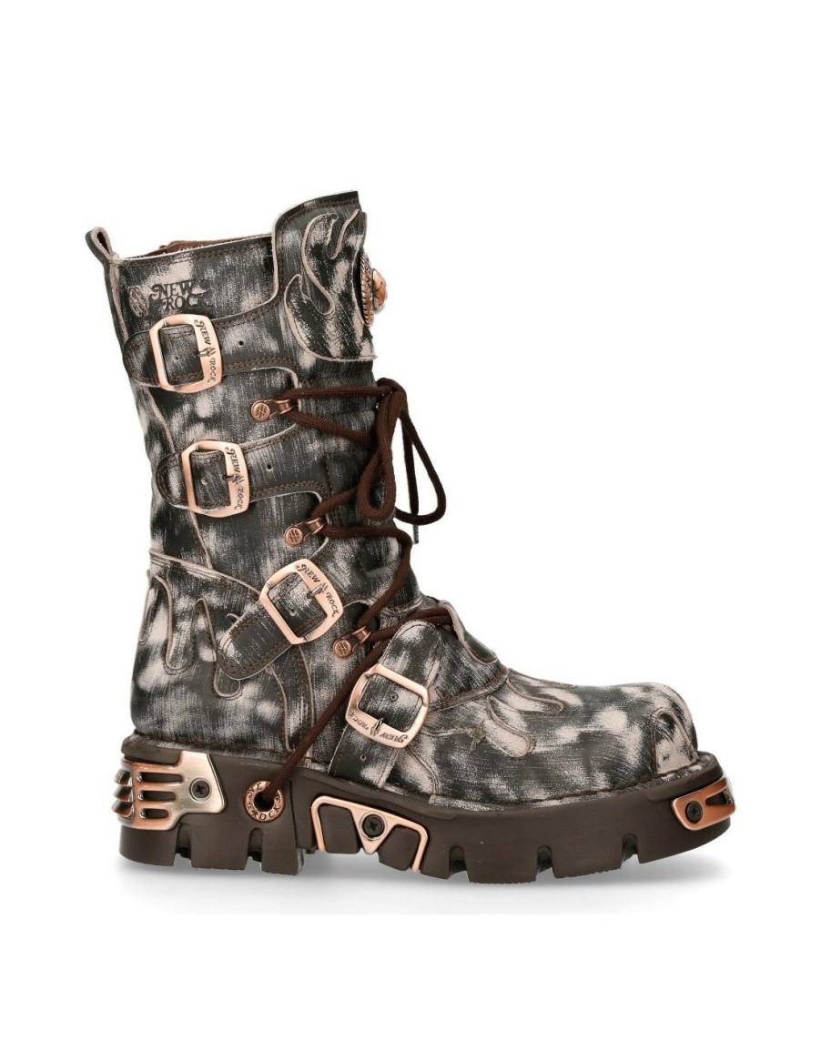 Hommes New Rock | Boot Metallic M-591-S8