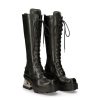 Femmes New Rock | High Boot Black New With Laces M-236-S1