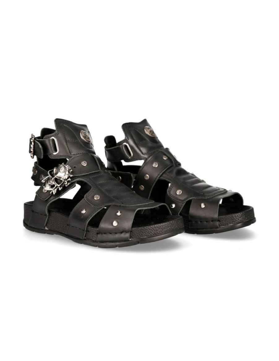 Hommes New Rock | Sandal Black M-Bio17-S1