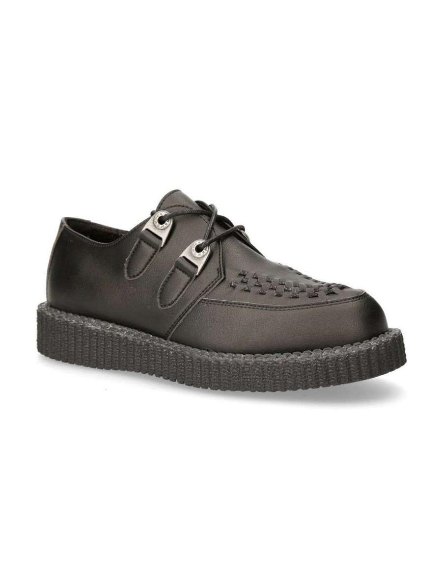 Hommes New Rock | Shoe Black Creeper15 With Laces M-Creeper002-V6