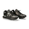 Hommes New Rock | Shoe Black Spider With Laces M-Chrono005-S5