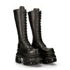 Femmes New Rock | High Boot Black Imperfect With Laces M-235-C11