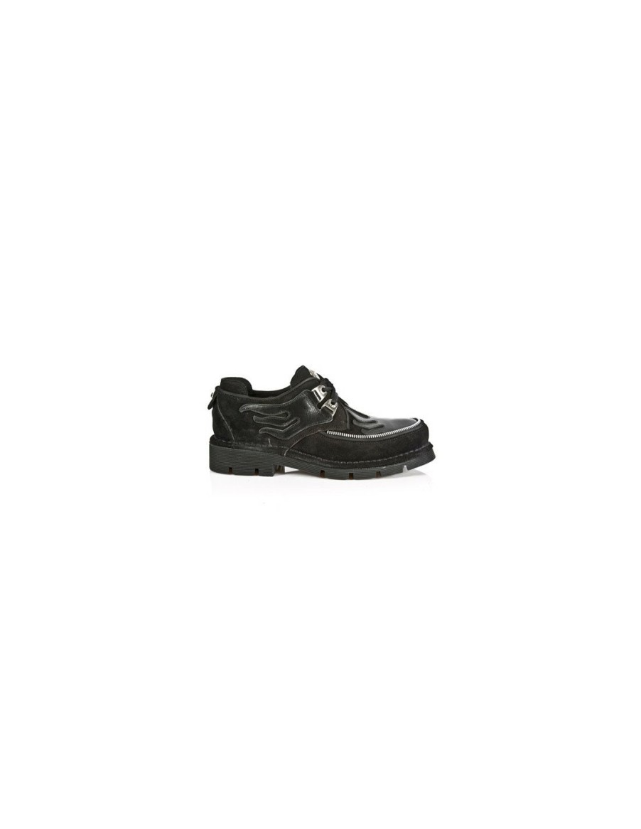 Hommes New Rock | Shoe Metallic M-387-C7