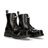 Femmes New Rock | Boot Black Planing M-Ranger008Cmtc-S1