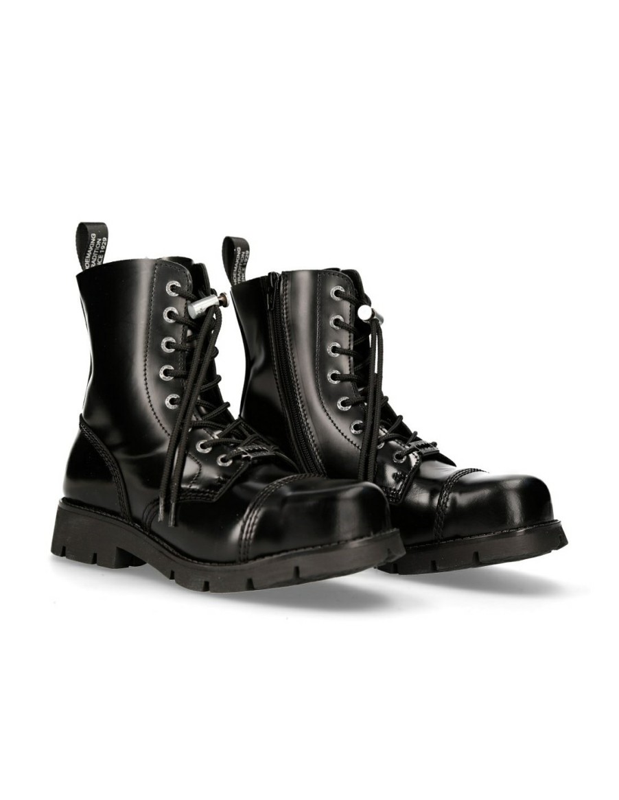 Femmes New Rock | Boot Black Planing M-Ranger008Cmtc-S1