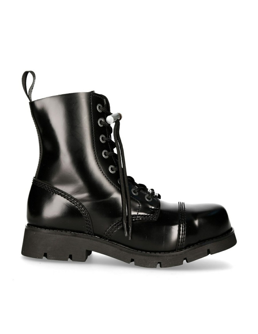 Femmes New Rock | Boot Black Planing M-Ranger008Cmtc-S1