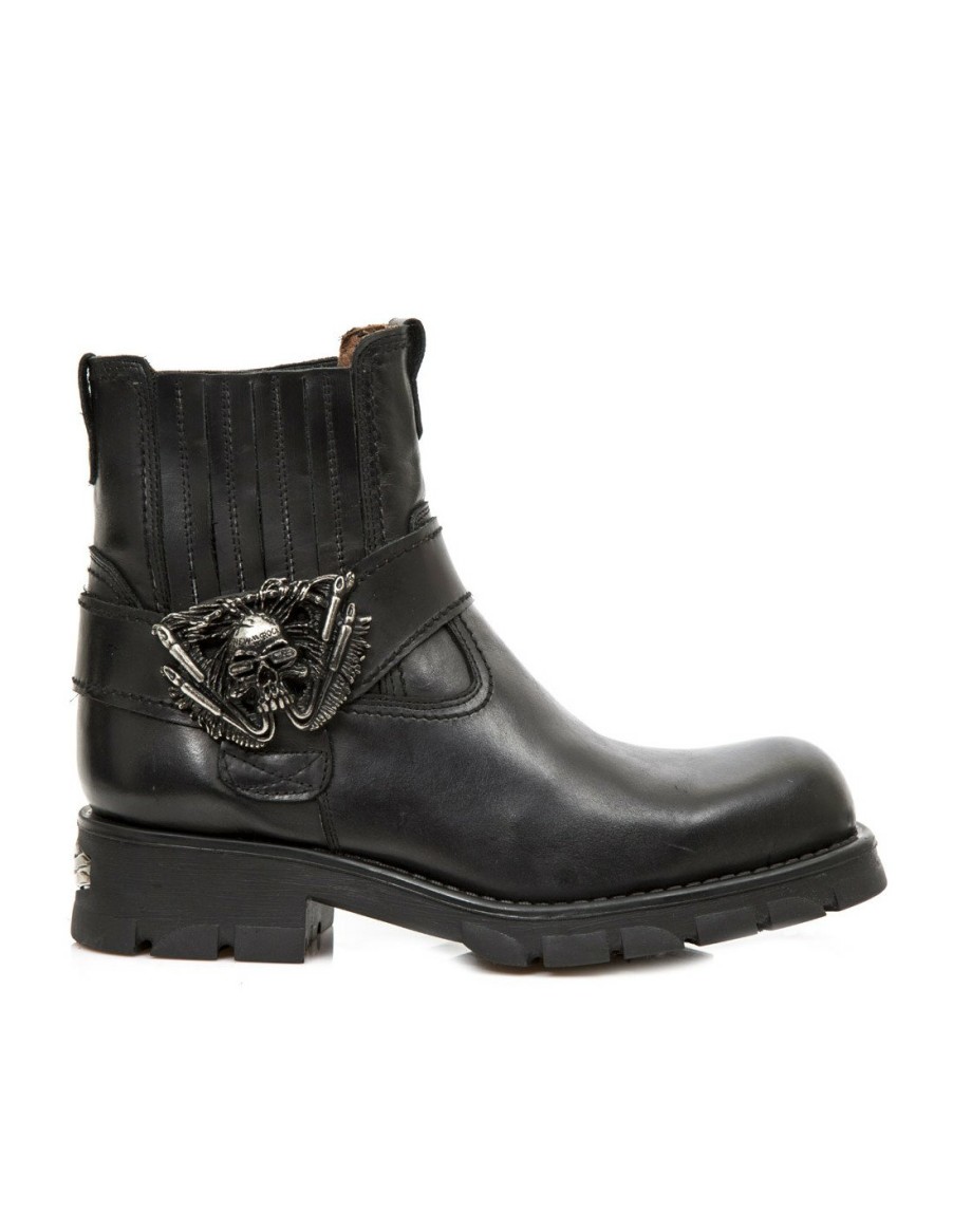 Hommes New Rock | Ankle Boot Motorcycle M-7633-S1