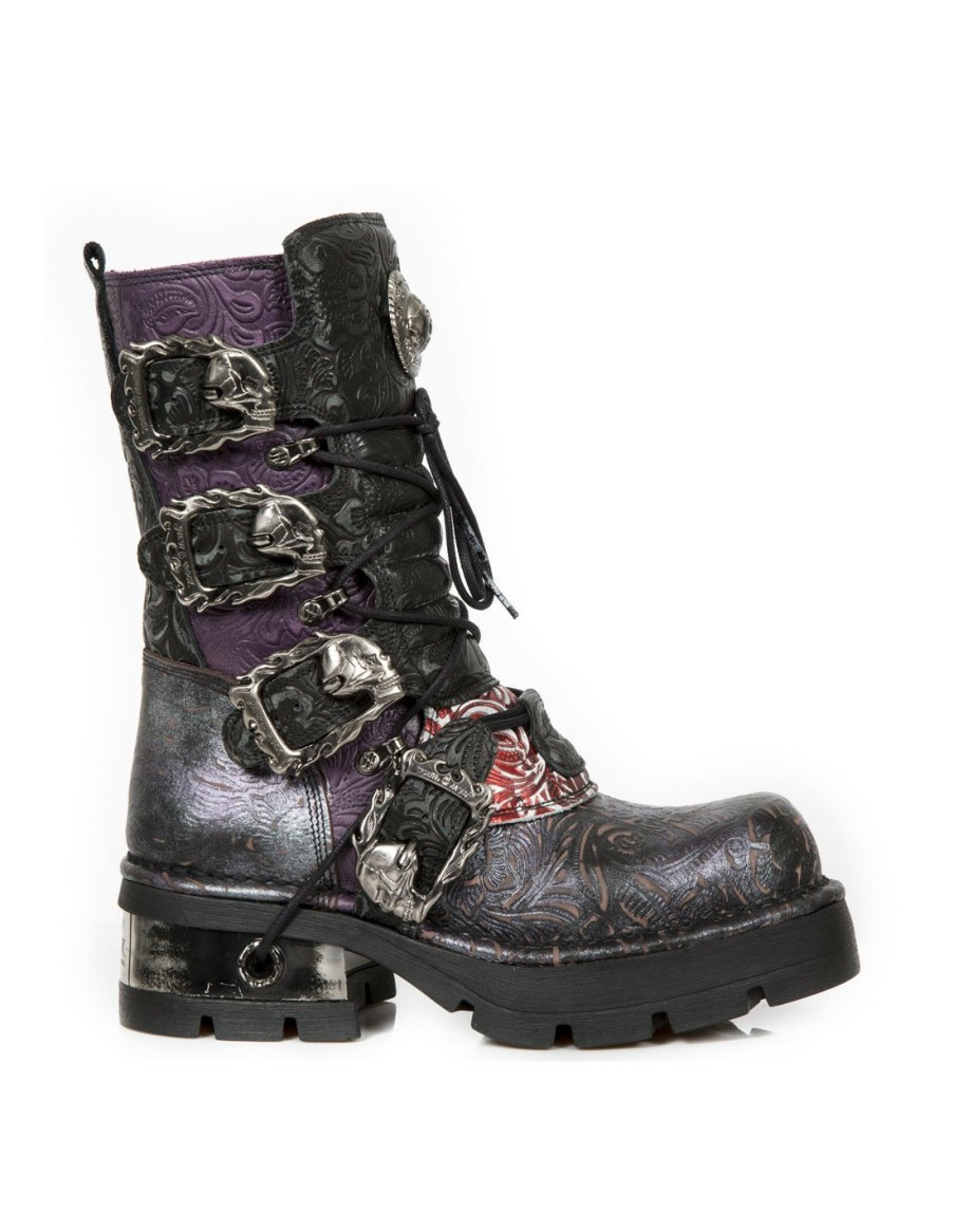 Femmes New Rock | Boot Metallic M-373-Cz79