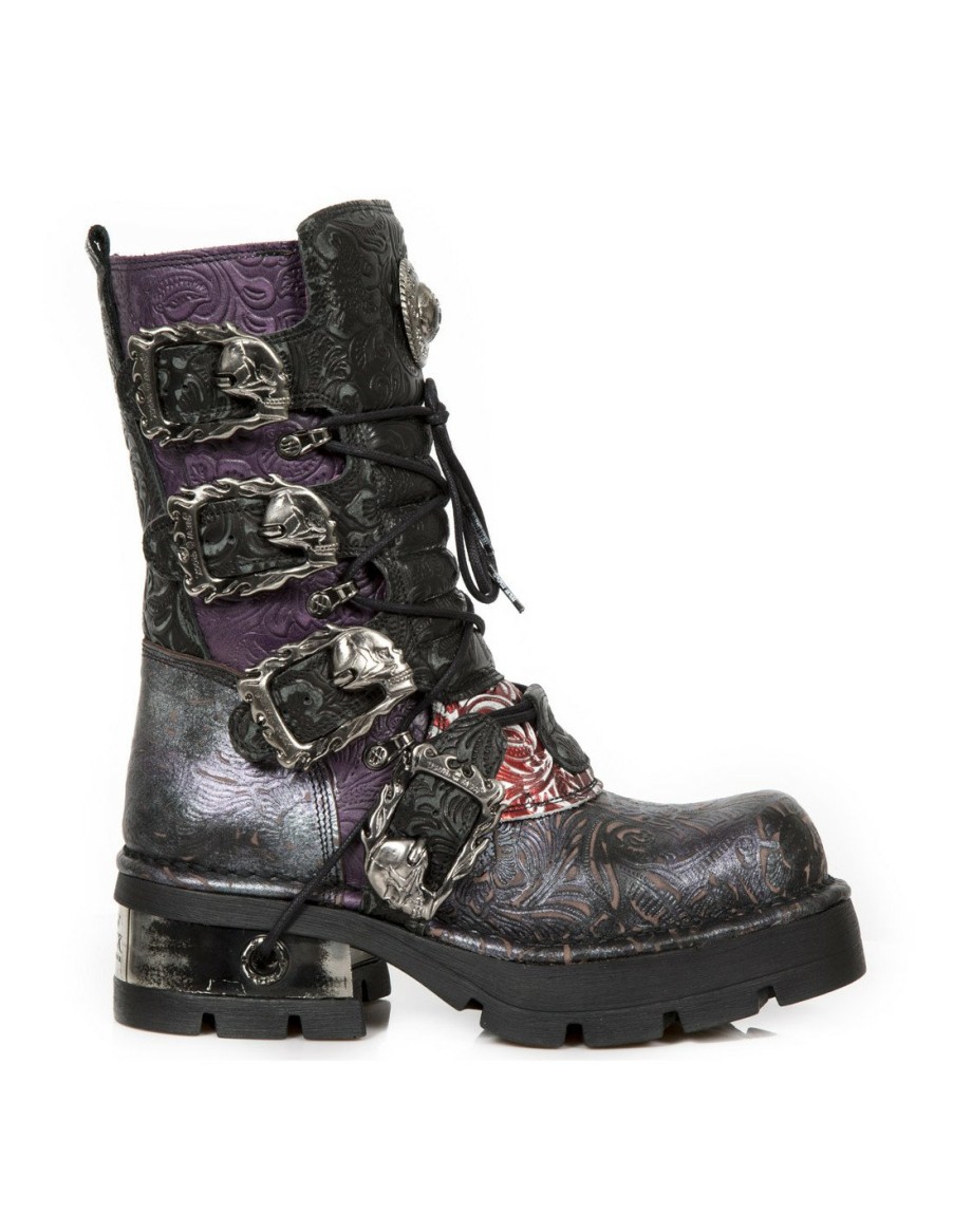 Femmes New Rock | Boot Metallic M-373-Cz79