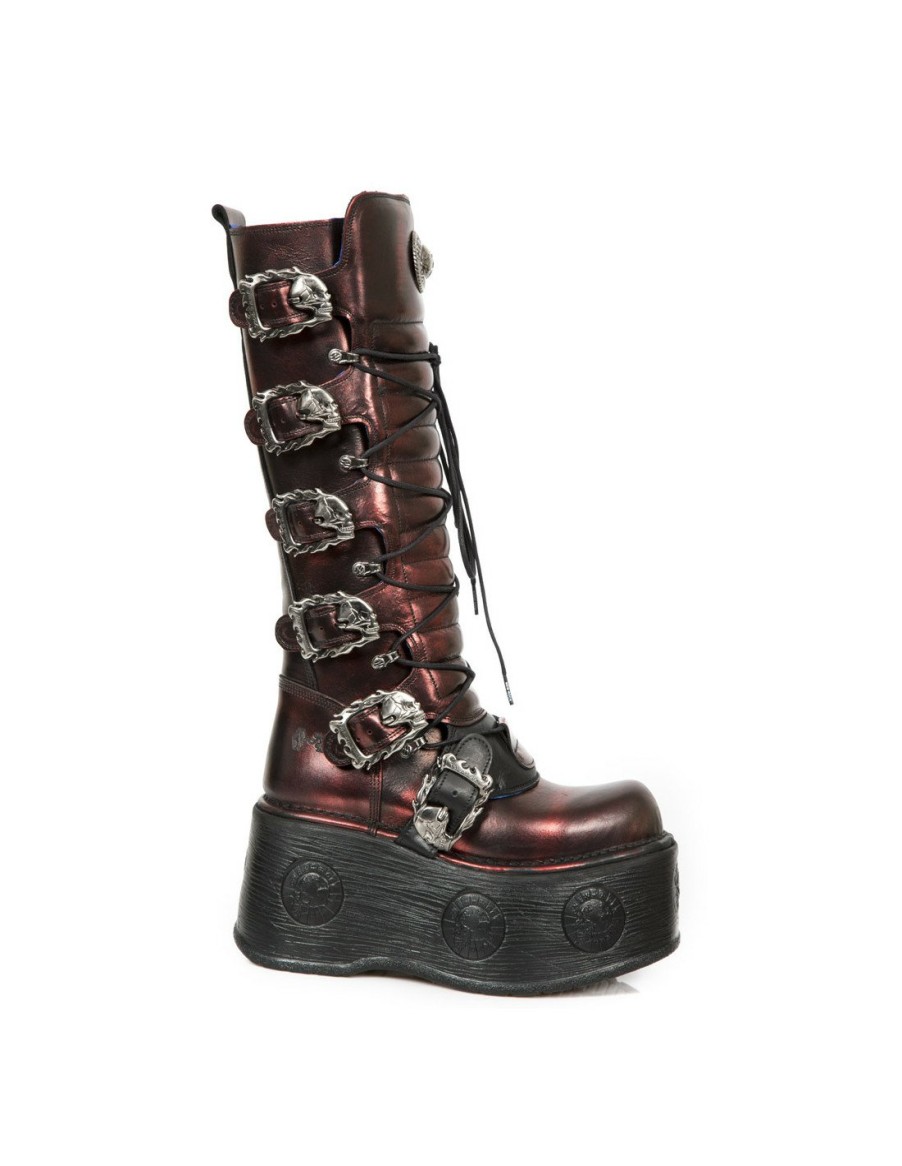 Femmes New Rock | High Boot Metallic M-272-Cz03