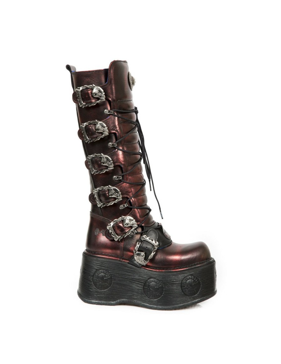 Femmes New Rock | High Boot Metallic M-272-Cz03