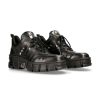 Hommes New Rock | Shoe Black Tower With Laces M-Wall019-C2