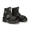 Hommes New Rock | Ankle Boot Metallic M-Bios106-V1