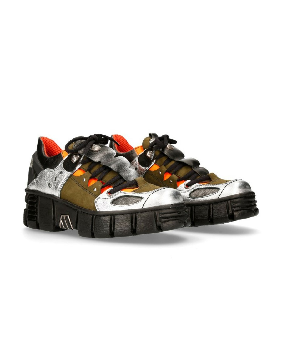 Hommes New Rock | Shoe Tower With Laces M-Wall002-C14